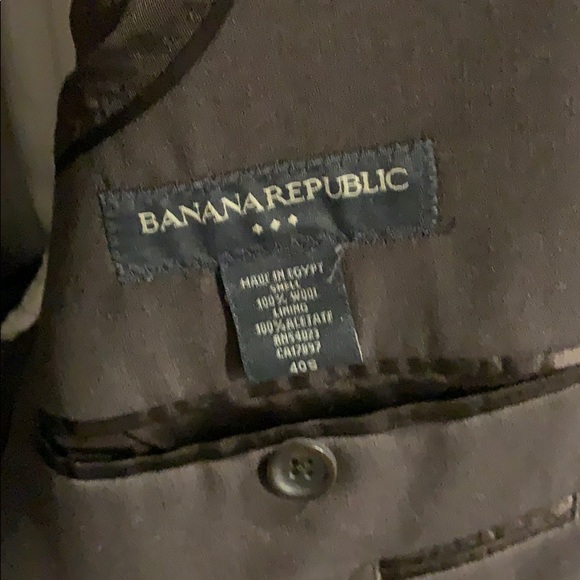 Banana Republic Brown suit jacket and pants - Picture 6 of 7